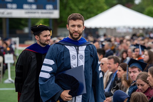 Devon Zimmerman, graduate of Villanova's doctoral program in engineering.