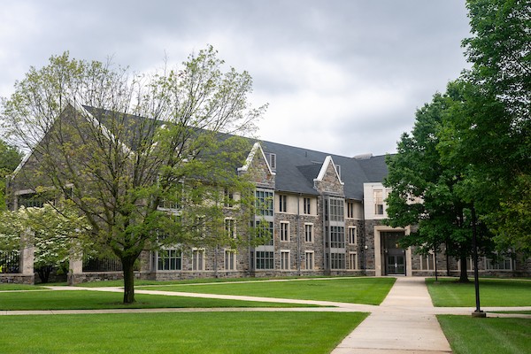 Exterior view of Klekotka Hall on Villanova's west campus.