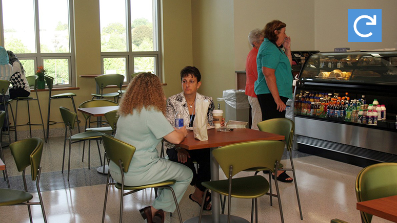 Students at the cafeteria
