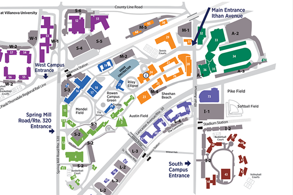Snippet of campus map